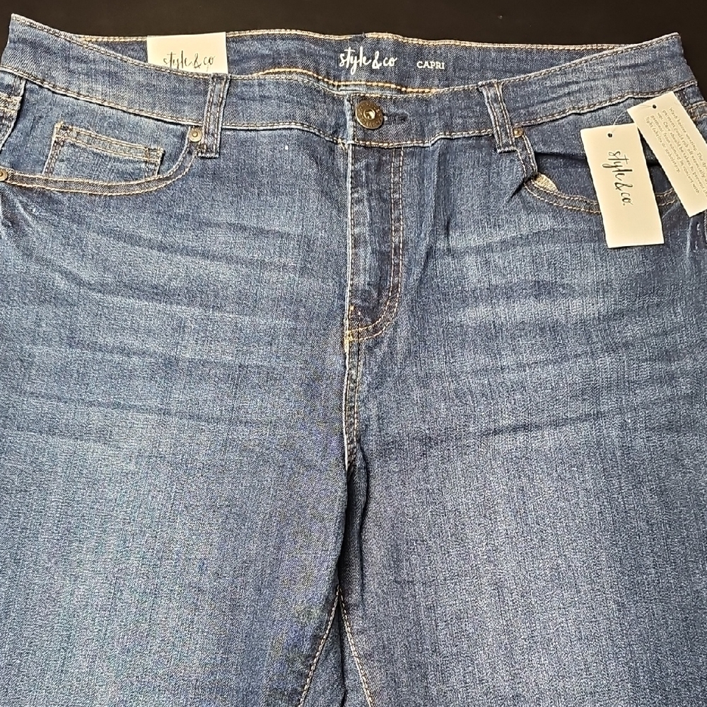 Style & Co. Women's Classic Blue Ankle Jeans